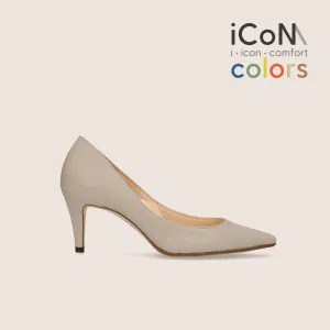 10% OFF: 2024SS: iCoN COLORS: Pointed Toe Smooth Pumps (C76533) Greige