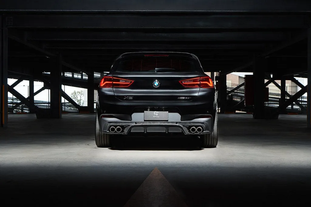 3D Design F39 X2 M-Sport X Carbon Rear Diffuser - 4 Tip