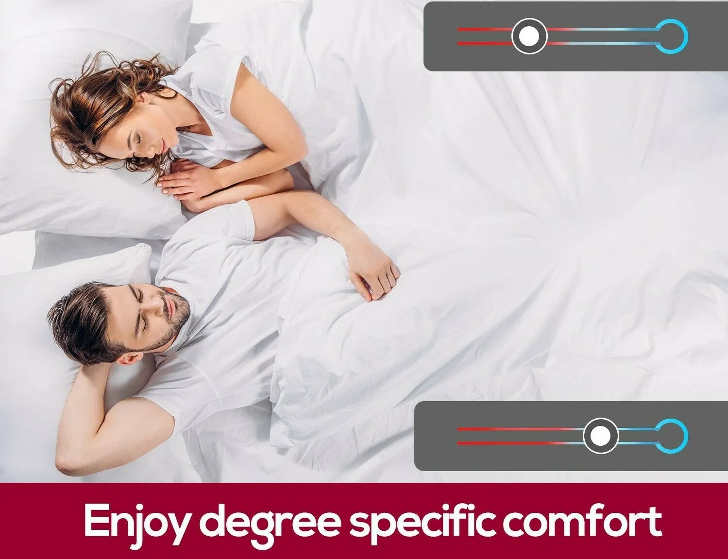 450 GSM Fleecy Electric Blanket Heated Warm Winter Fitted Queen Size