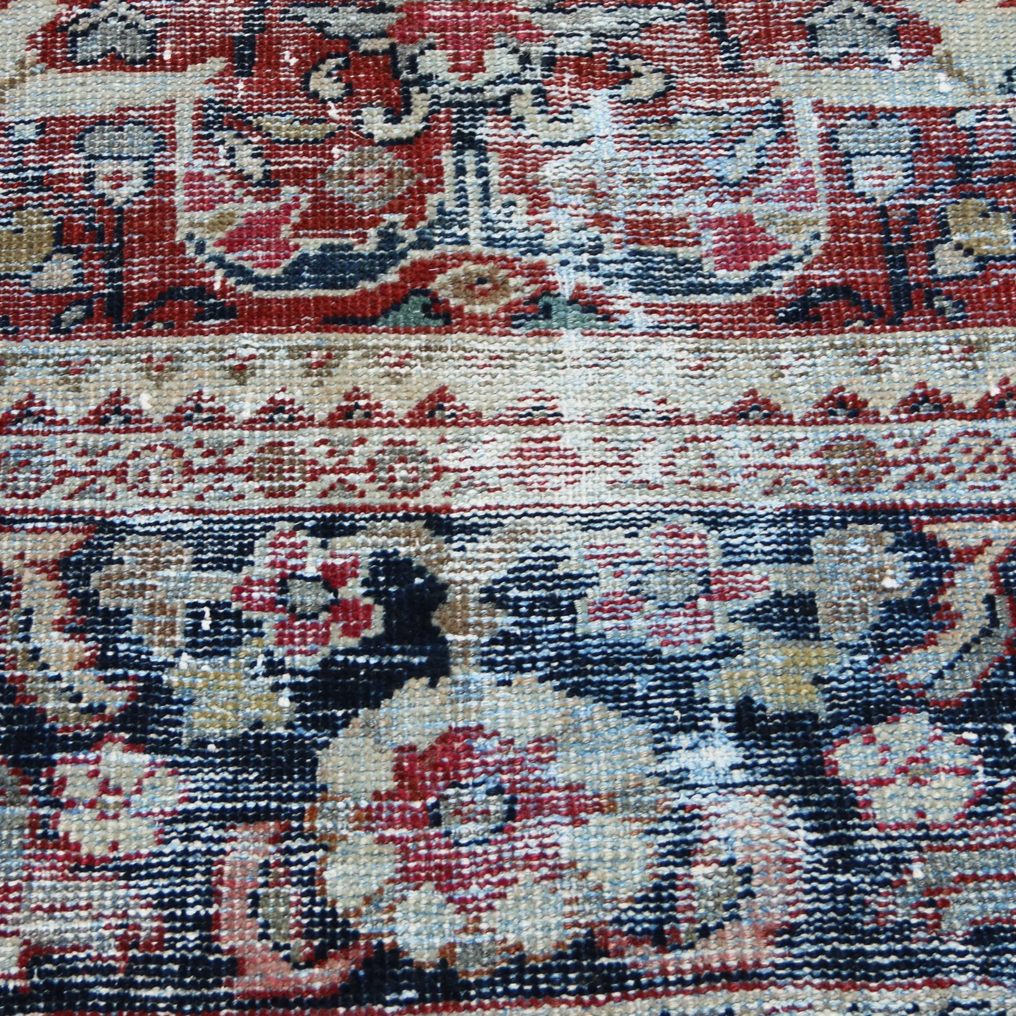 60203 Handwoven Antique Rug 10’8x13’3