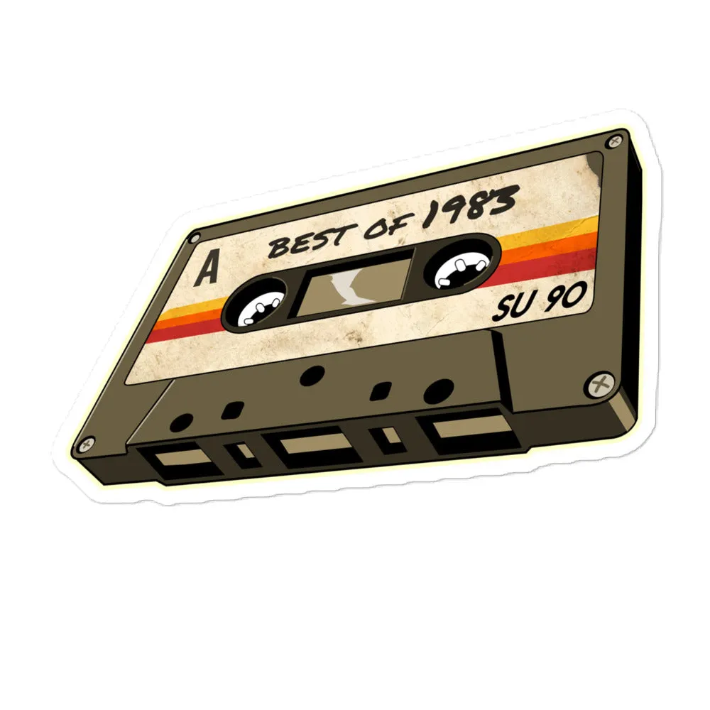 83 - Best of 1983 - Retro Cassette Tape Vinyl Decal stickers