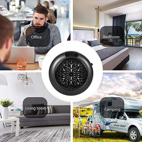 900W Portable Electric Wall Outlet Warm Space Fan Heater