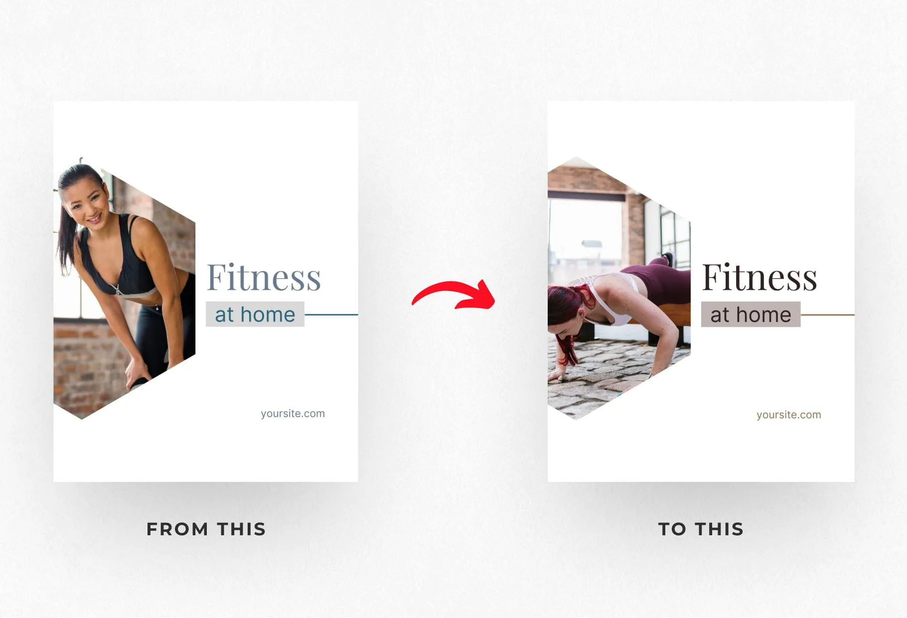 Abigail Fitness 6-Page Carousel Canva Template