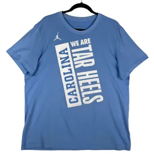 Air Jordan Light Blue Carolina Tar Heels Active Sport Tee Shirt Size L