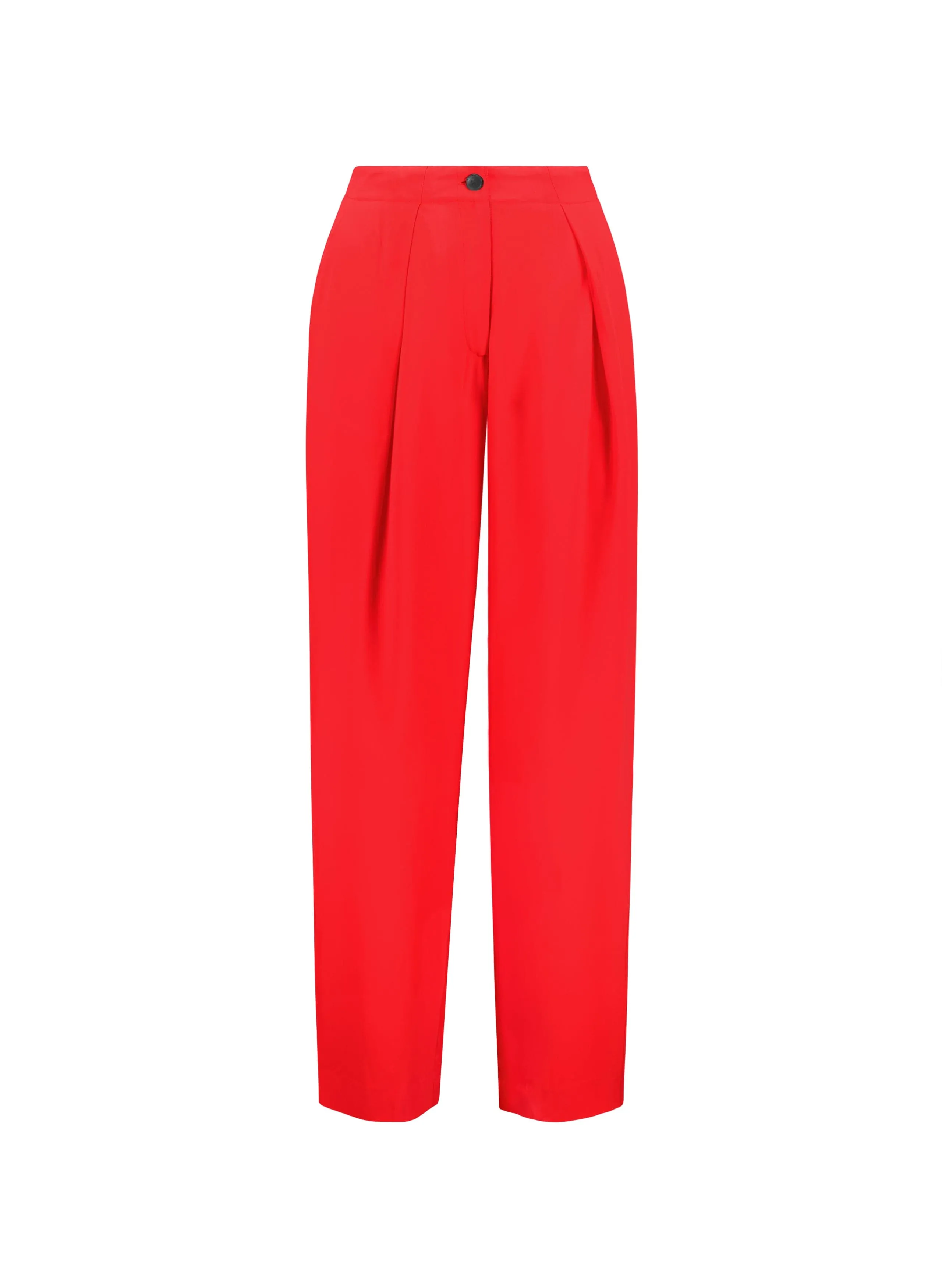 Anthea Ecojilin Viscose Trousers | Poppy Red