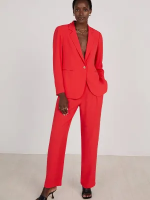 Anthea Ecojilin Viscose Trousers | Poppy Red