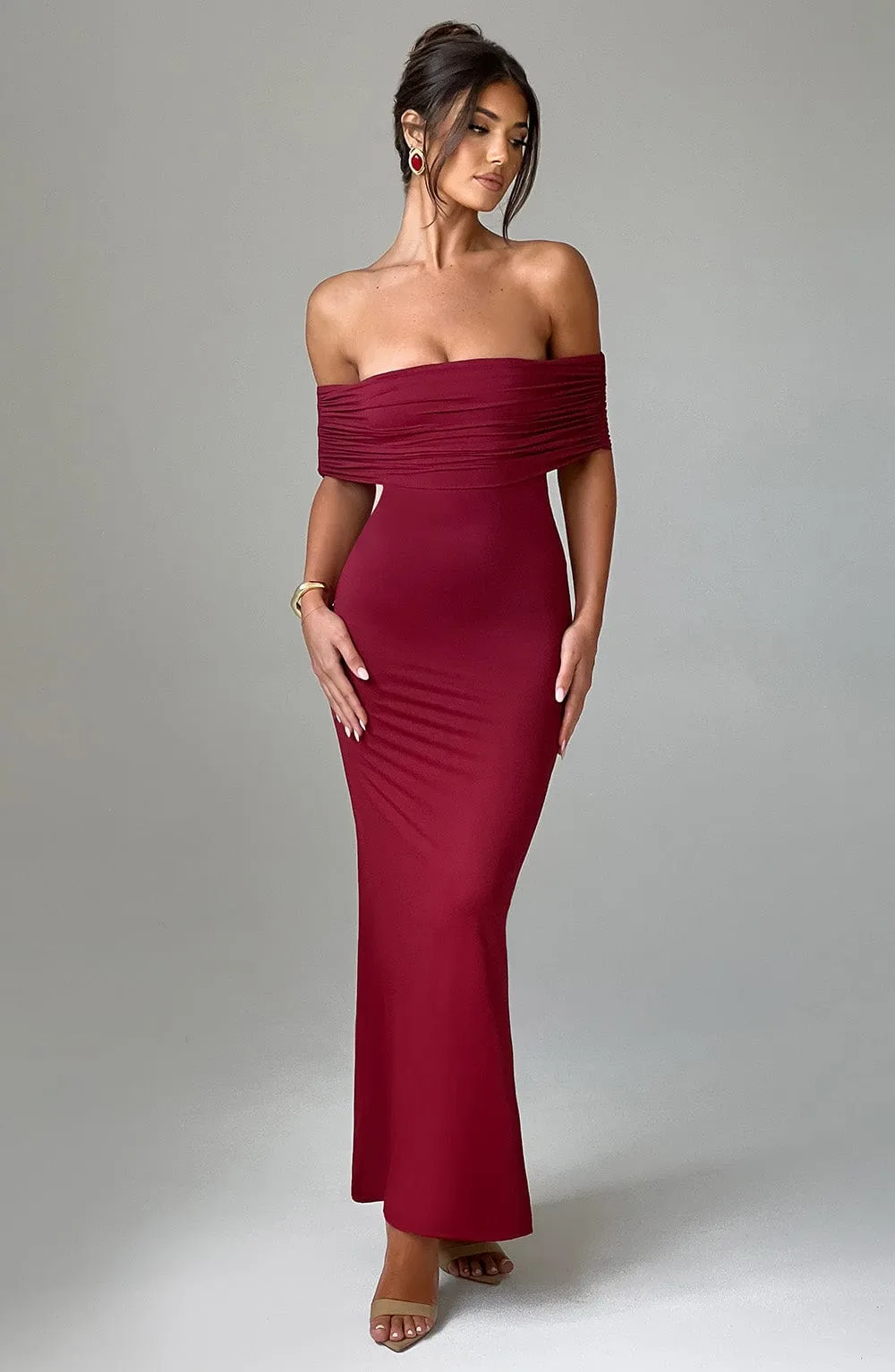 Ariadna Maxi Dress - Burgundy