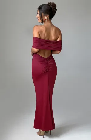 Ariadna Maxi Dress - Burgundy
