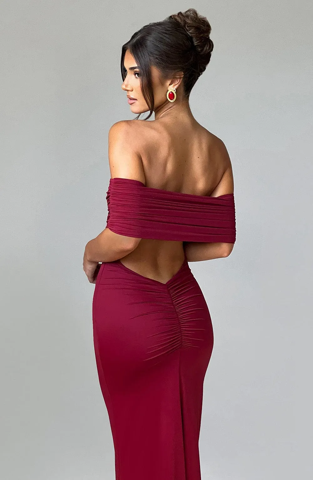 Ariadna Maxi Dress - Burgundy