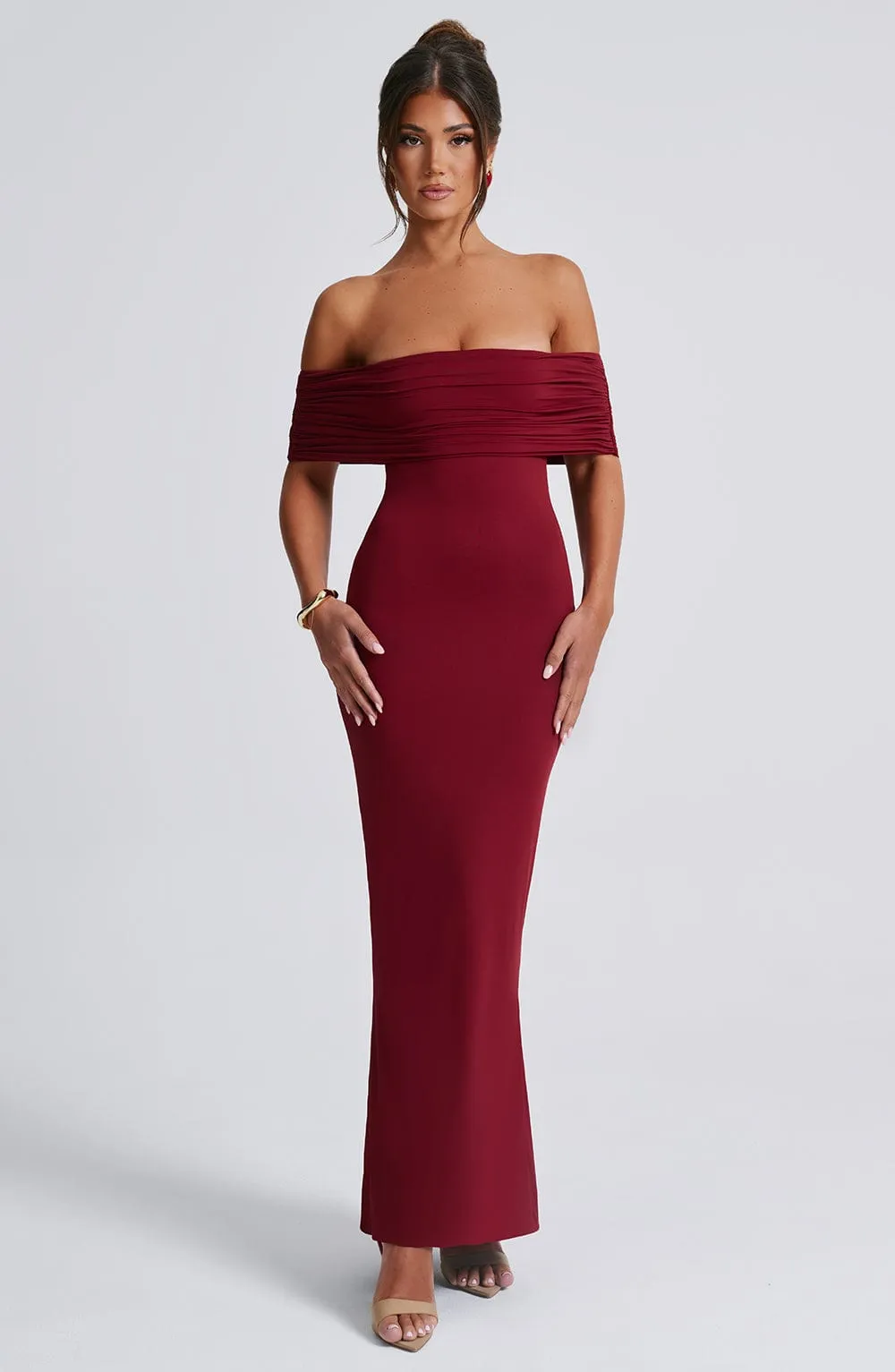 Ariadna Maxi Dress - Burgundy