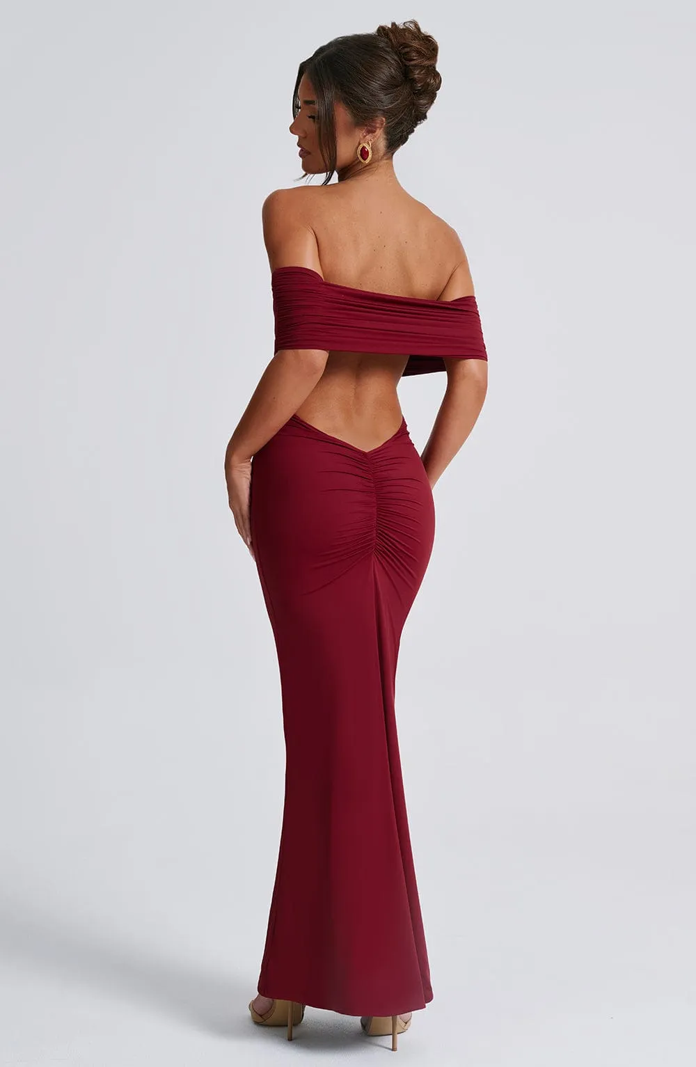 Ariadna Maxi Dress - Burgundy
