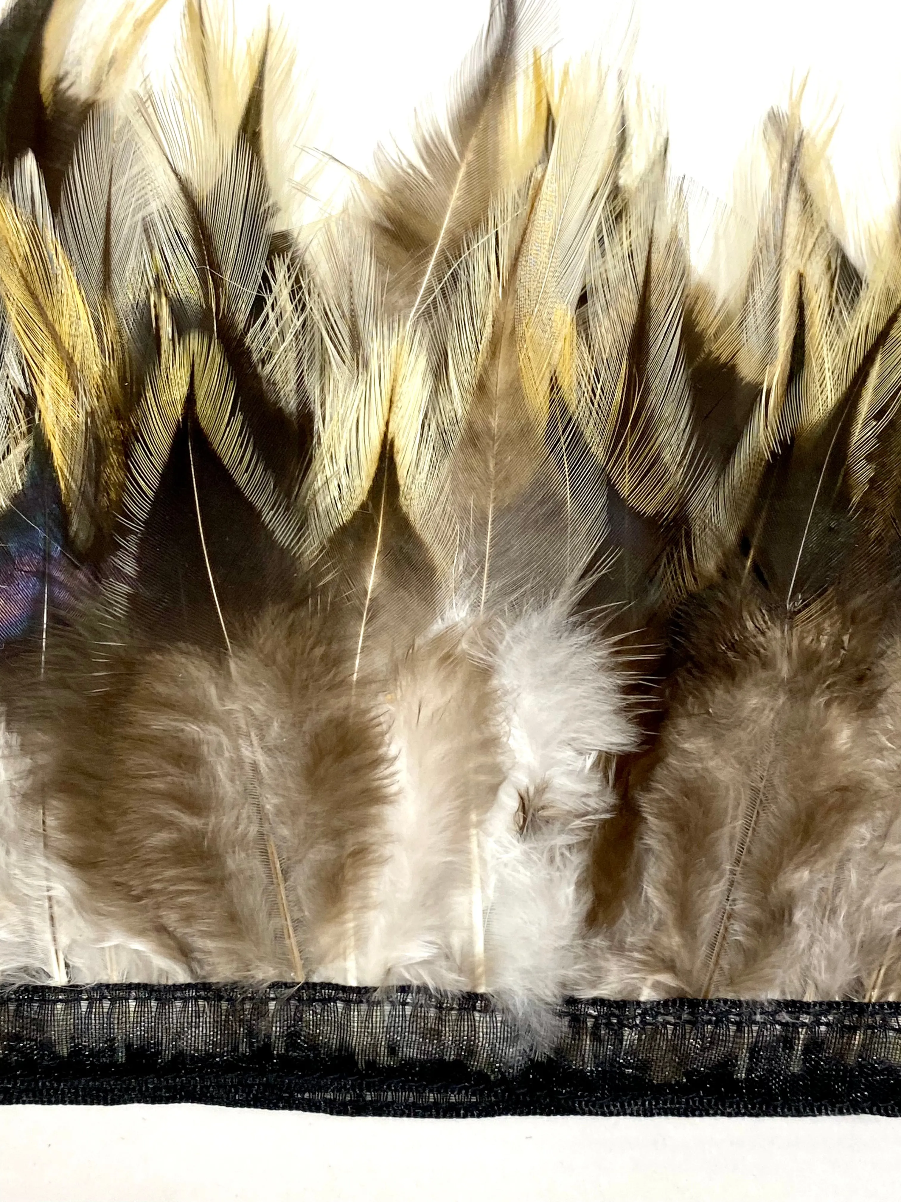 Badger Hackle on Bias Tape