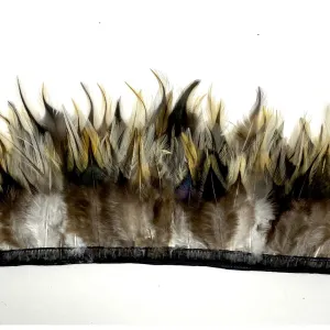 Badger Hackle on Bias Tape