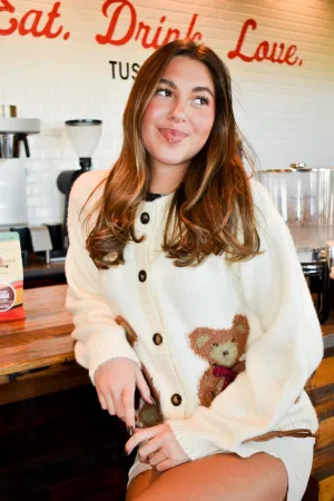 Bear With Me Button Up Sweater