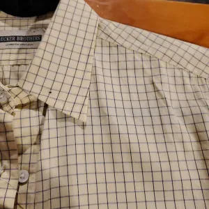 Becker Brothers Windowpane Yellow Shirt