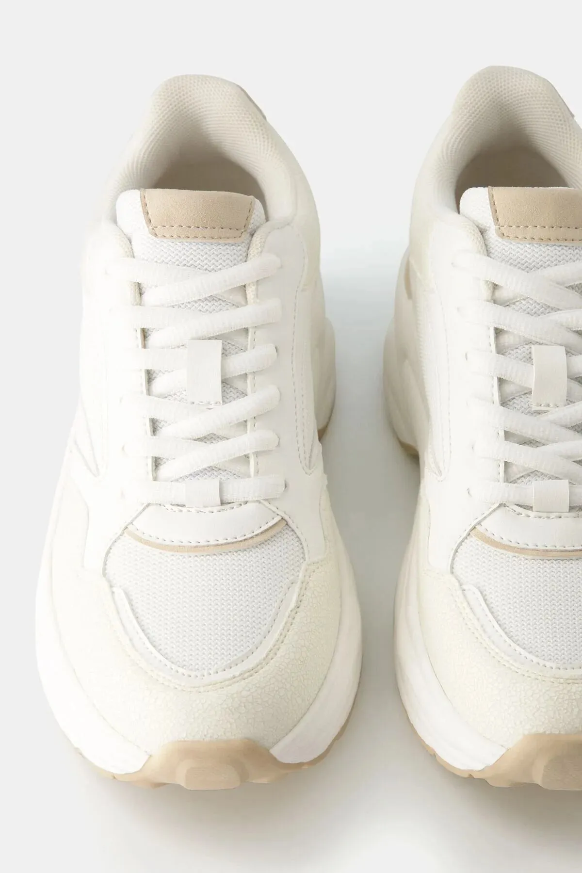 Bershka Women's Mesh contrast Sneakers