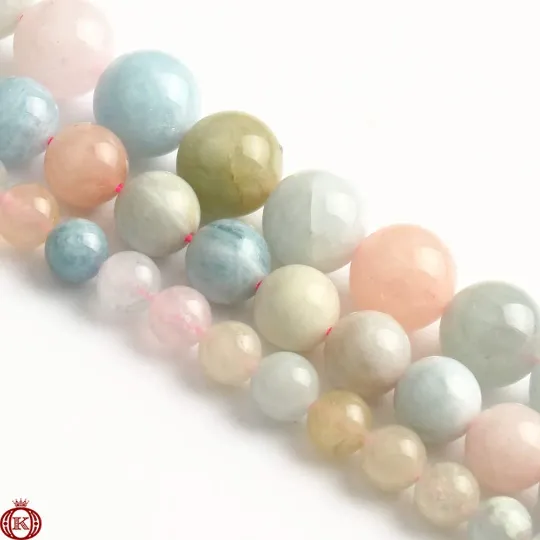Beryl Morganite Smooth Polished Beads