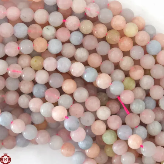 Beryl Morganite Smooth Polished Beads
