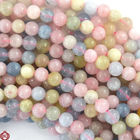Beryl Morganite Smooth Polished Beads