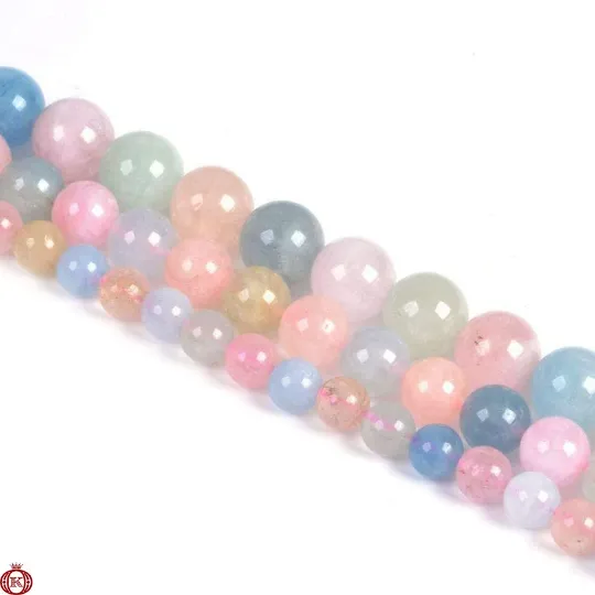 Beryl Morganite Smooth Polished Beads