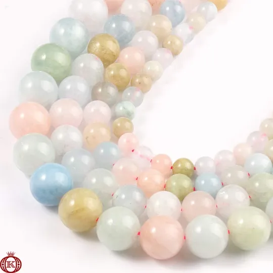 Beryl Morganite Smooth Polished Beads