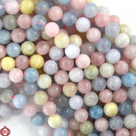 Beryl Morganite Smooth Polished Beads
