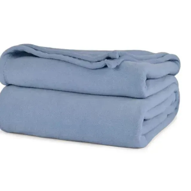 BHM Collection Light Weight Fleece Blankets 2 PK