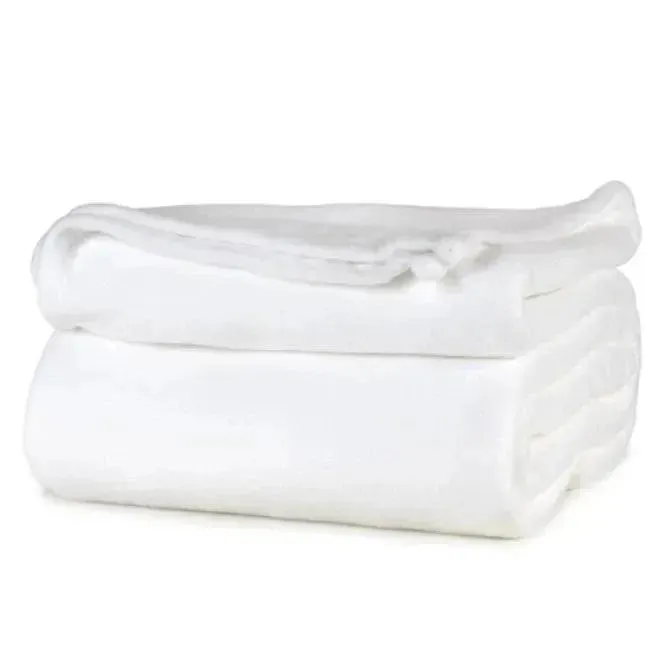 BHM Collection Light Weight Fleece Blankets 2 PK