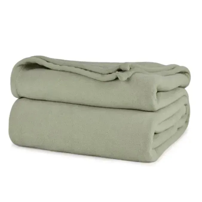 BHM Collection Light Weight Fleece Blankets 2 PK