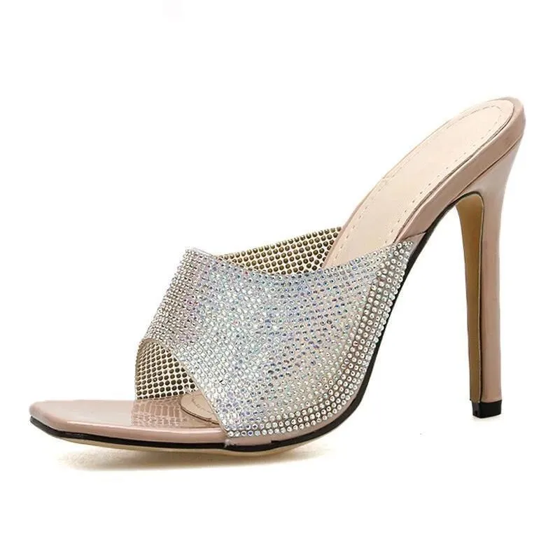 Bling Peep Toe Stilettos