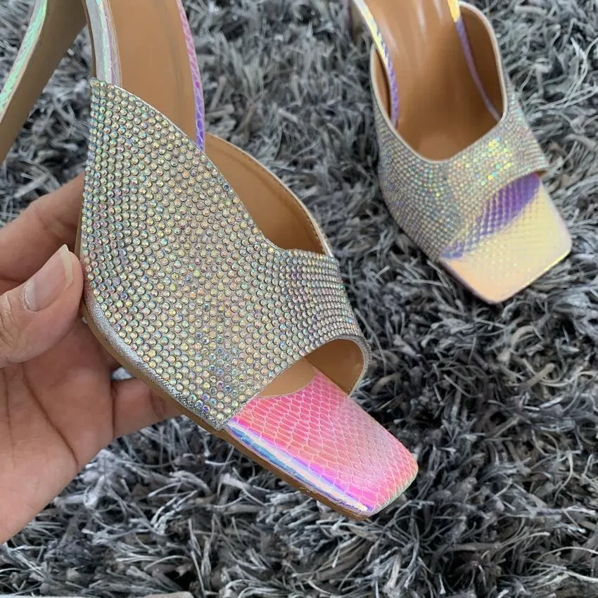 Bling Peep Toe Stilettos