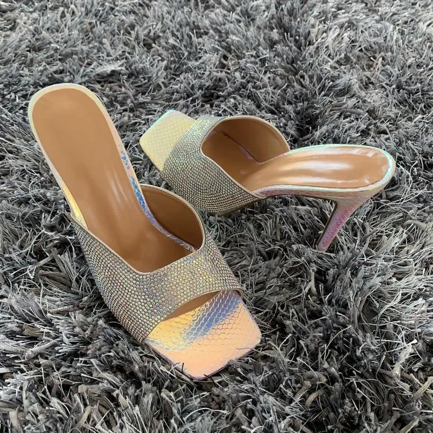 Bling Peep Toe Stilettos