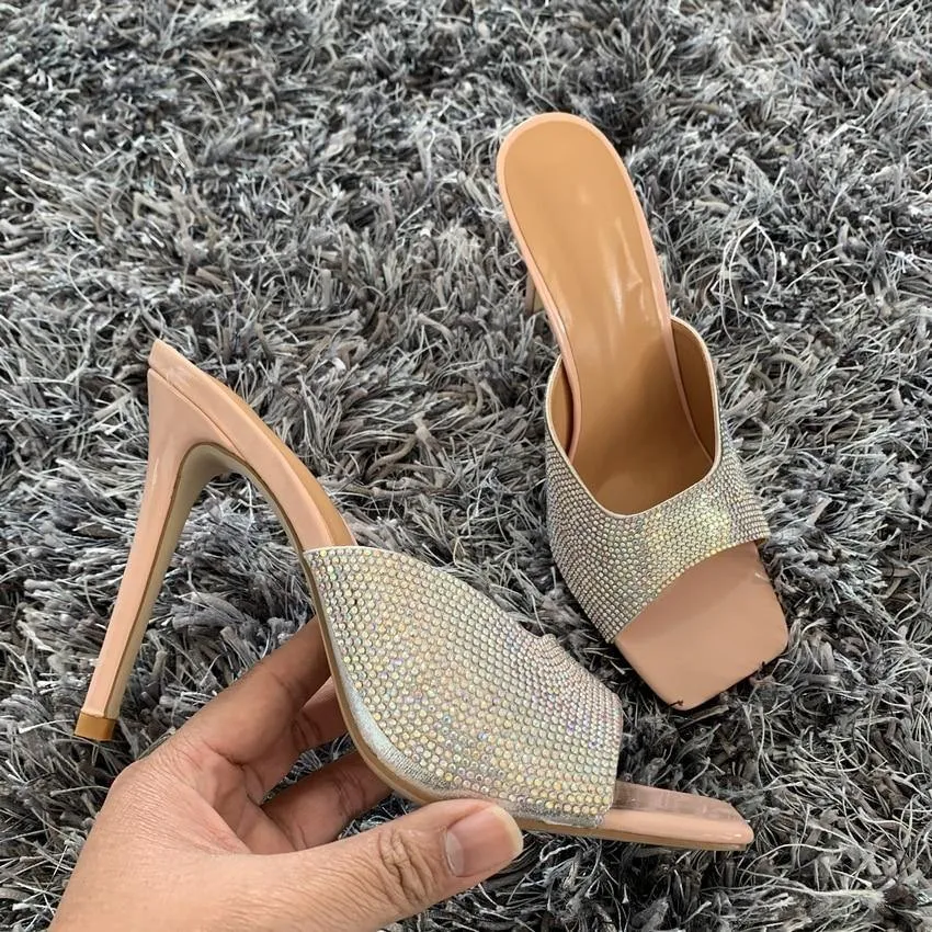 Bling Peep Toe Stilettos
