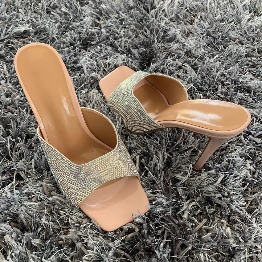 Bling Peep Toe Stilettos