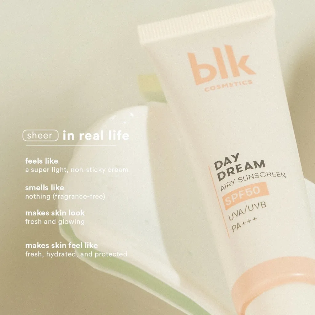 ￼Blk Cosmetics Daydream Airy Sunscreen SPF50