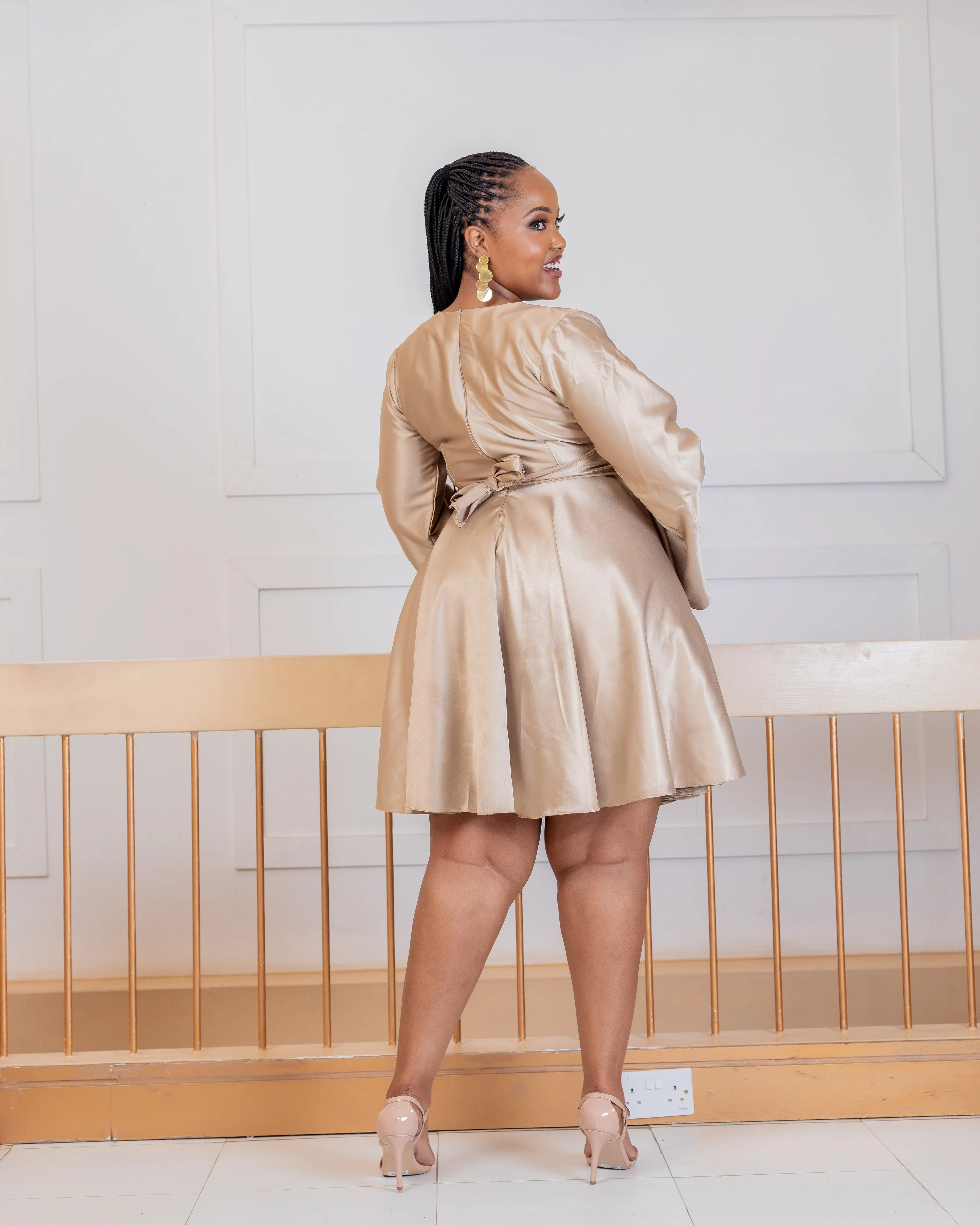 Bongom Dress - Nude