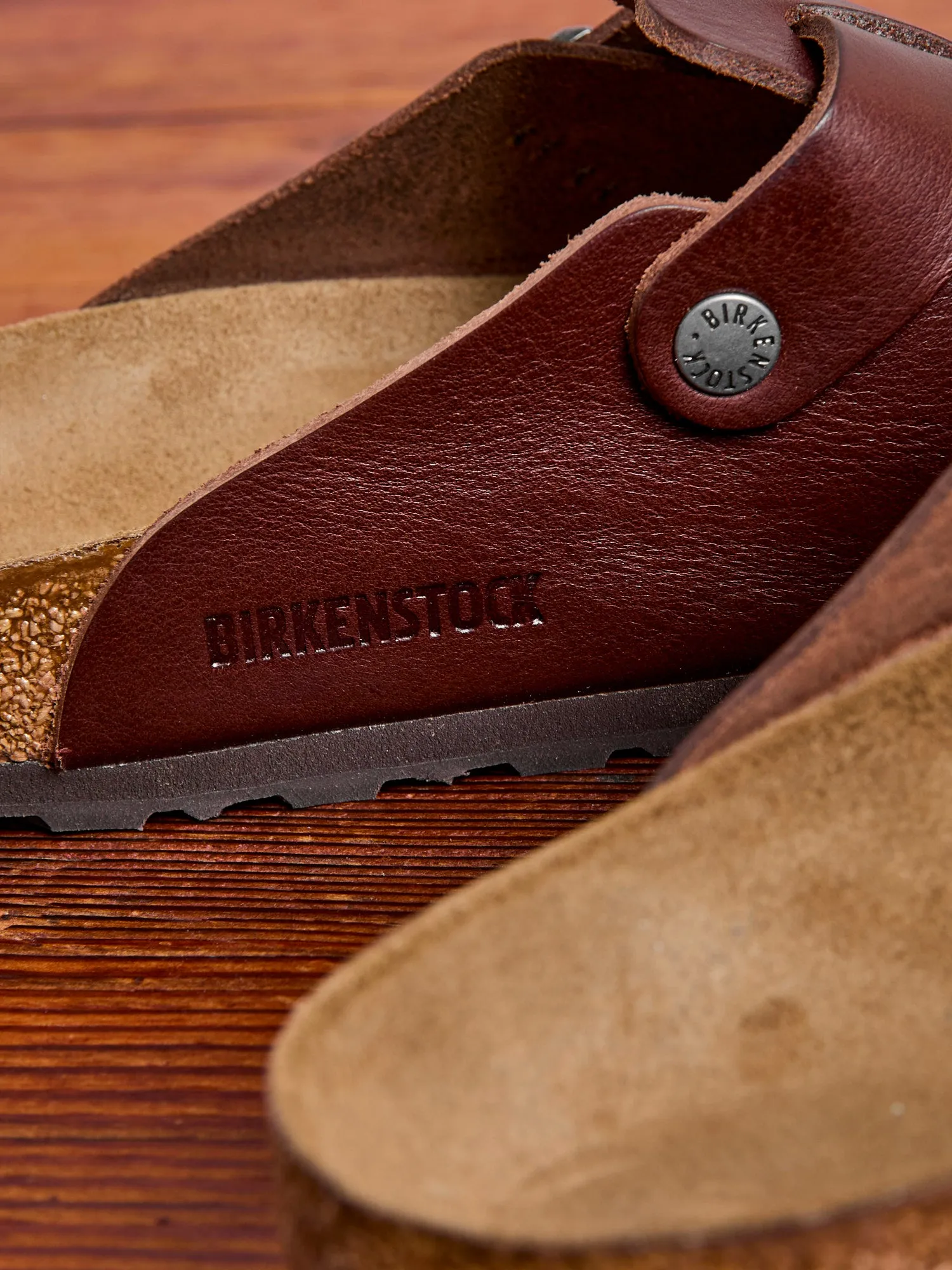 Boston Clog in Vintage Wood Roast Leather