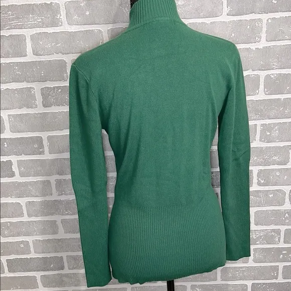 Boston Proper Green Snowflake Embellished Sweater Womens Size Small | NWOT