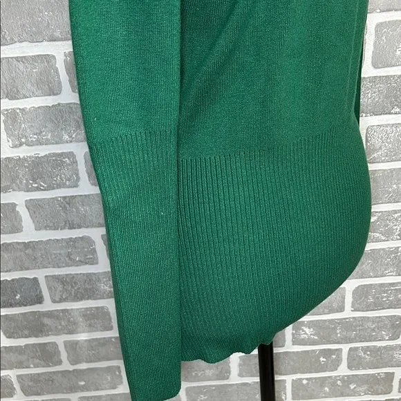 Boston Proper Green Snowflake Embellished Sweater Womens Size Small | NWOT