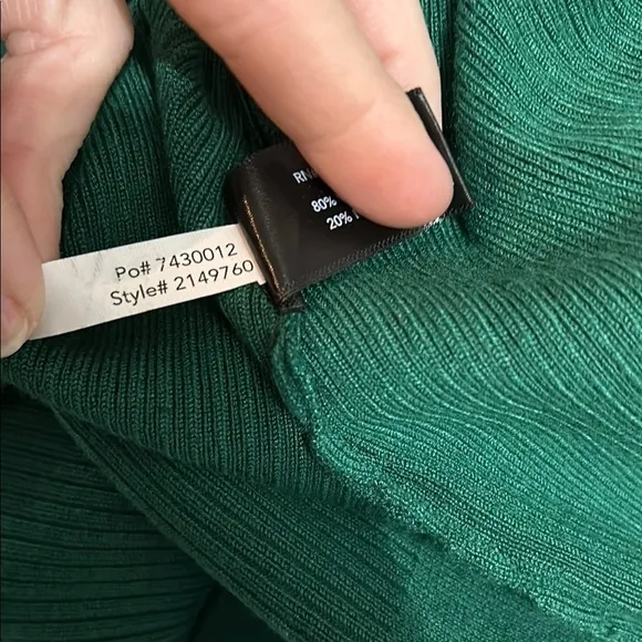 Boston Proper Green Snowflake Embellished Sweater Womens Size Small | NWOT
