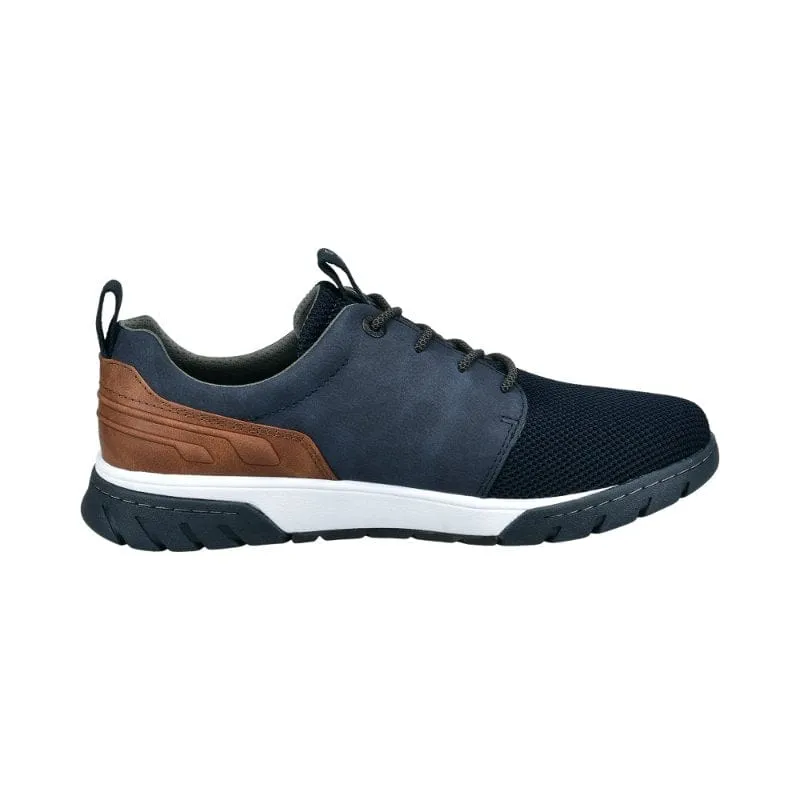 Bugatti Mens Blue Lace Up Smart Casual Trainer 322-ADW01-6900