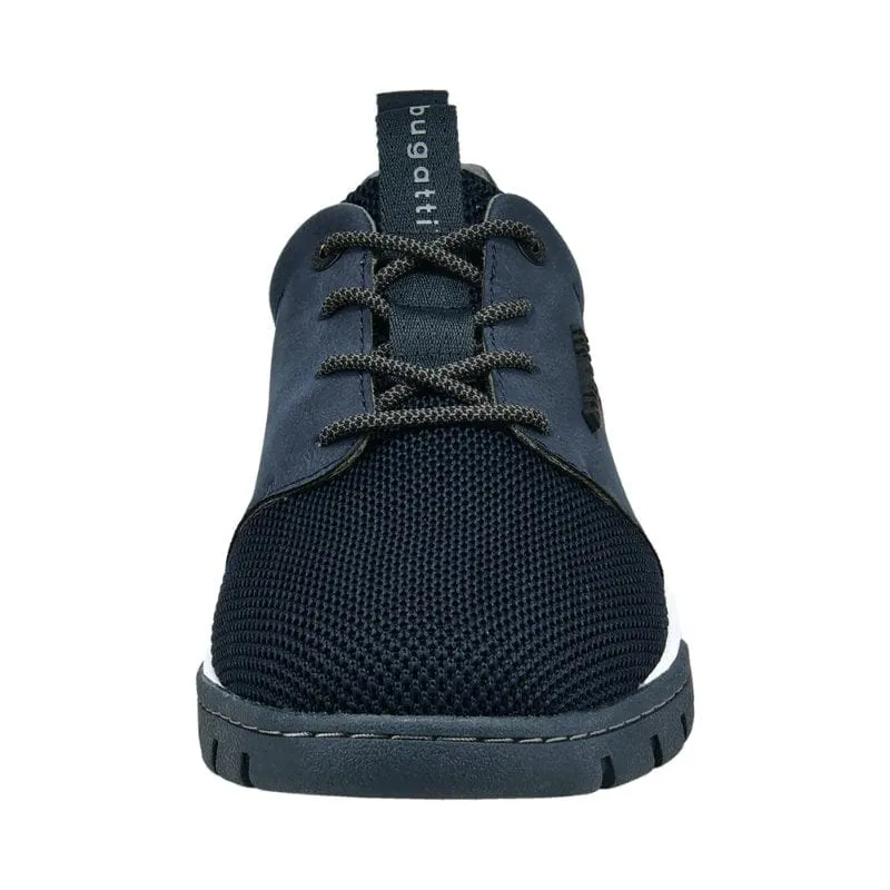 Bugatti Mens Blue Lace Up Smart Casual Trainer 322-ADW01-6900