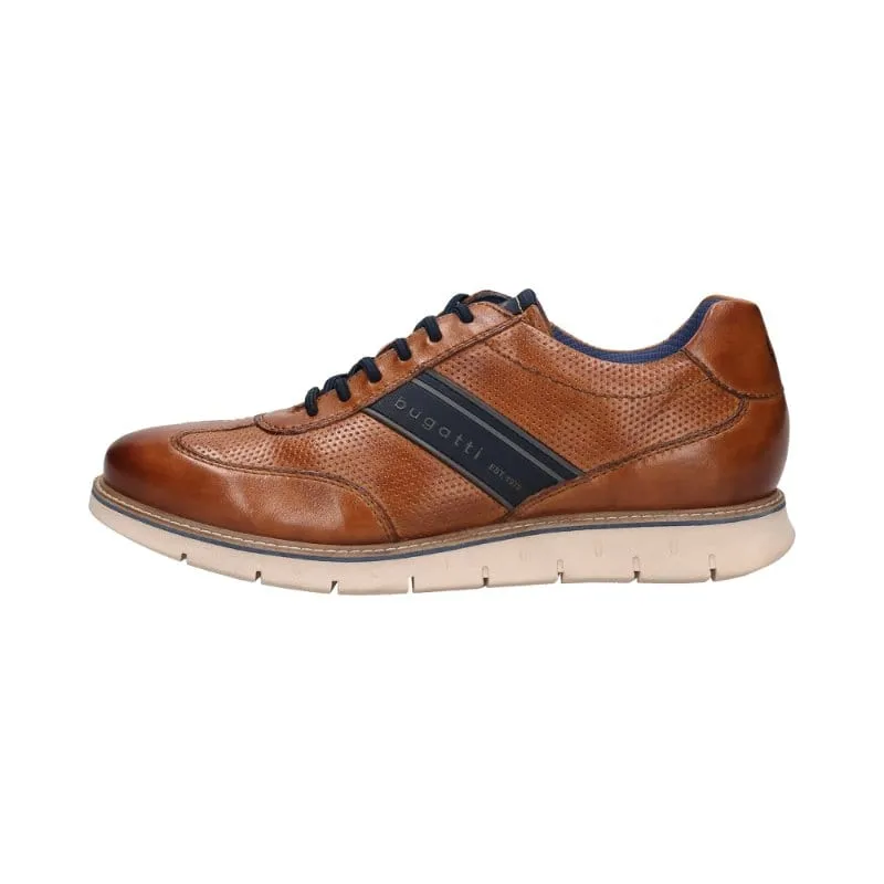 Bugatti Mens Tan Lace Up Trainer Sprinter 331-ARY01-1000
