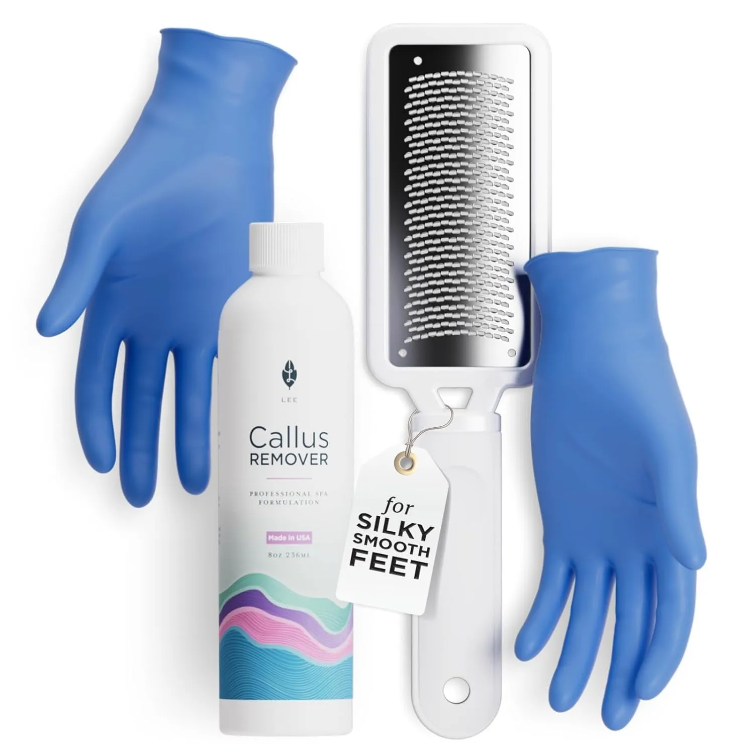 Callus Remover for Feet - Original, Powerful Formulation - Extra Strength Gel, Home Pedicure Foot Spa Results - Cracked & Dead Dry Skin Supplies - 8 Oz