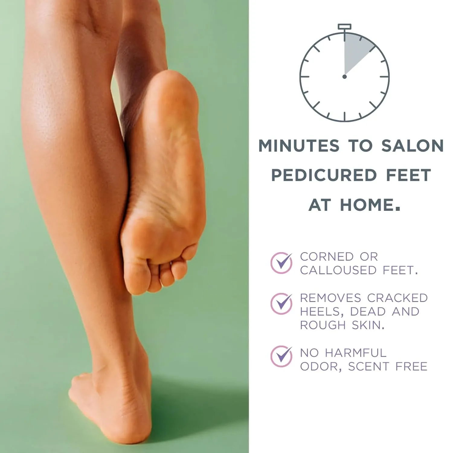 Callus Remover for Feet - Original, Powerful Formulation - Extra Strength Gel, Home Pedicure Foot Spa Results - Cracked & Dead Dry Skin Supplies - 8 Oz