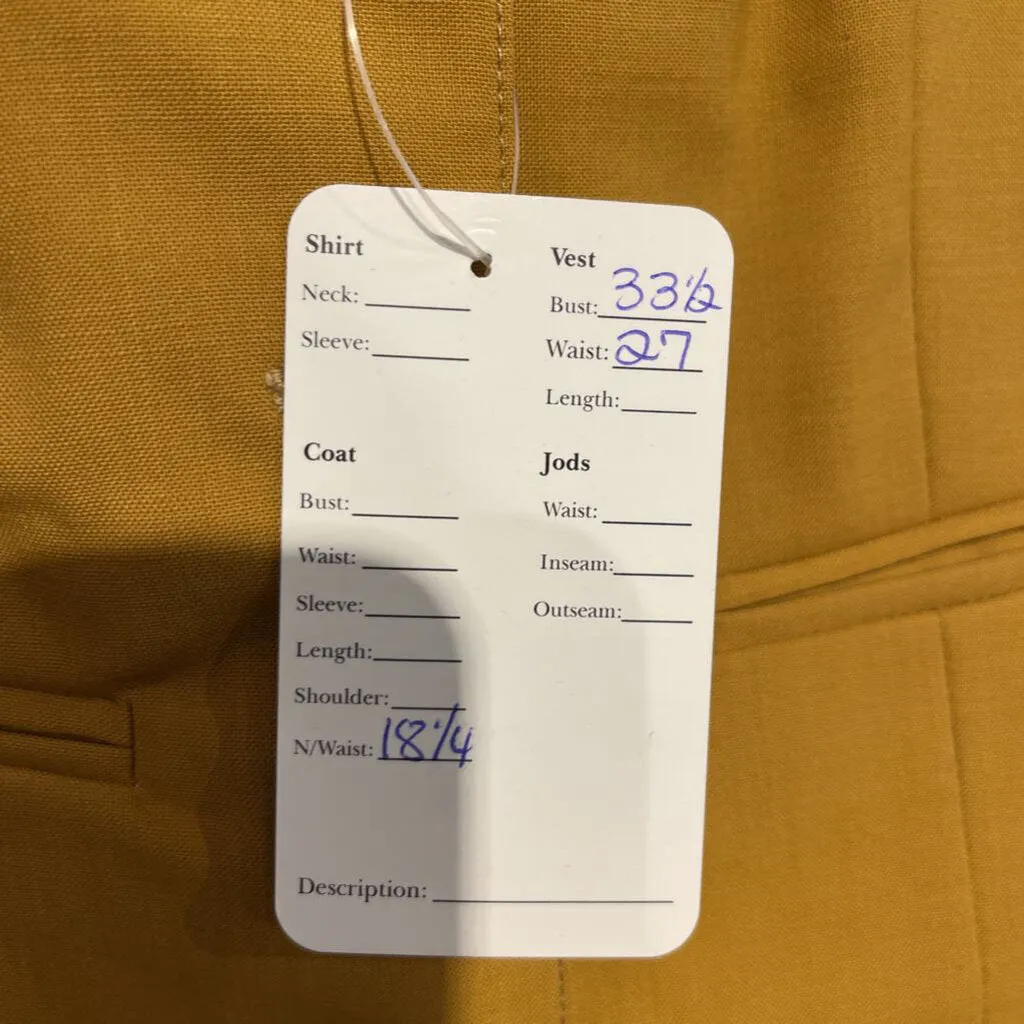 Carl Meyers Mustard Vest