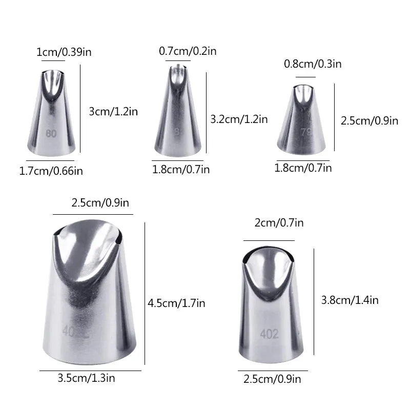 CHRYSANTHEMUM PETALS NOZZLE SET 5PCS