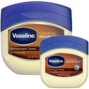 Cocoa Butter Healing Jelly, 2-Size Variety Bundle – #1 Dermatologist-Recommended Skin Protectant, Healing Ointment for Sensitive and Dry Skin