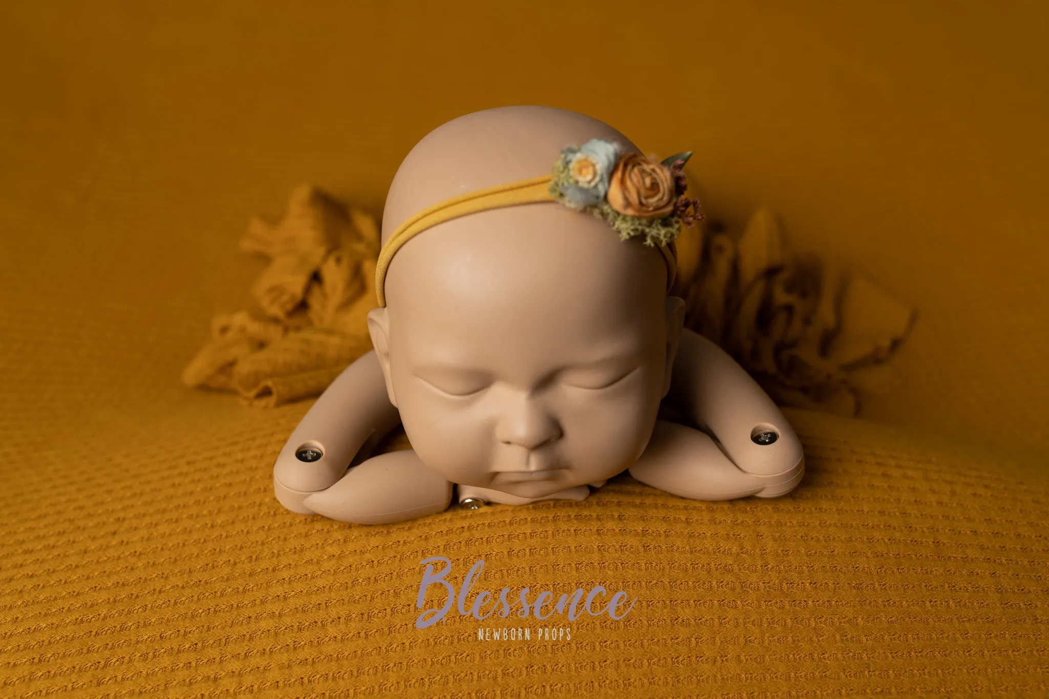 Cosy Newborn Knit Mustard