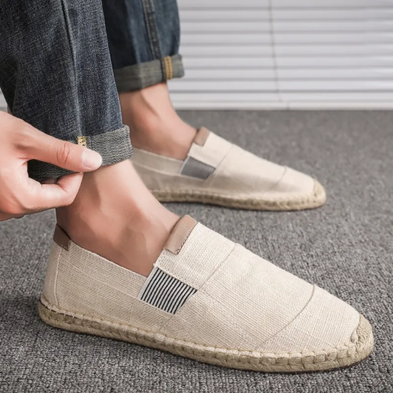 Devin - Casual ademende espadrille voor heren